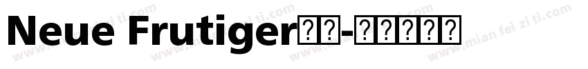 Neue Frutiger字体字体转换